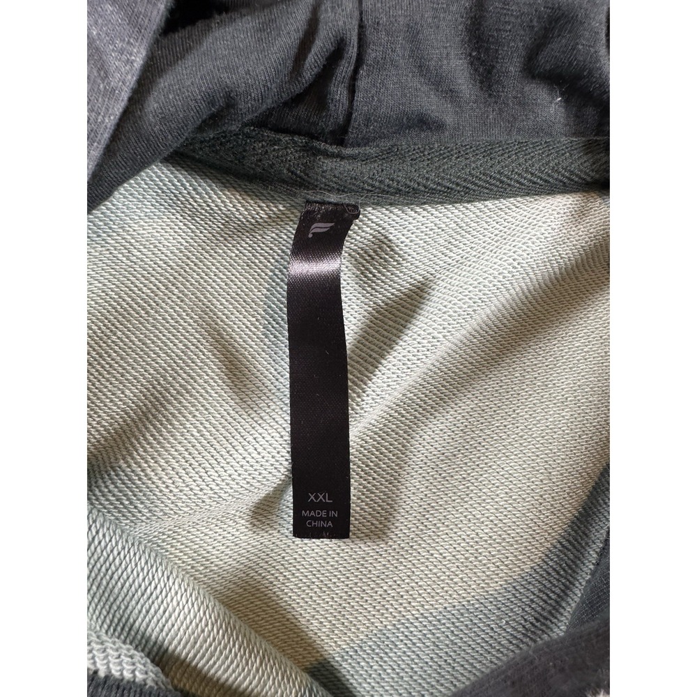 Fabletics Mens XXL Sleeveless Hoodie Vest Athletic Half Zip Marble Print - Picture 2 of 8